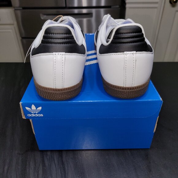 Adidas Samba Originals OG White/Black IE3675 Big Kids J Sz 6 / Women's Sz 7/7.5 - Picture 9 of 16